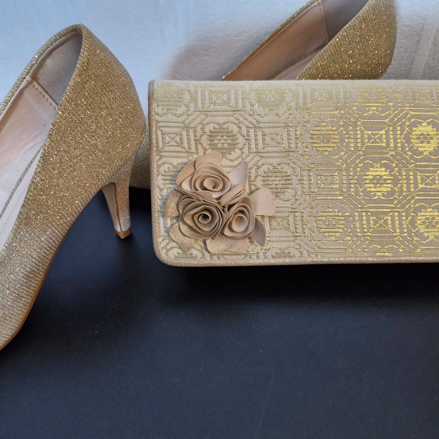 Shoes size 6 & bag