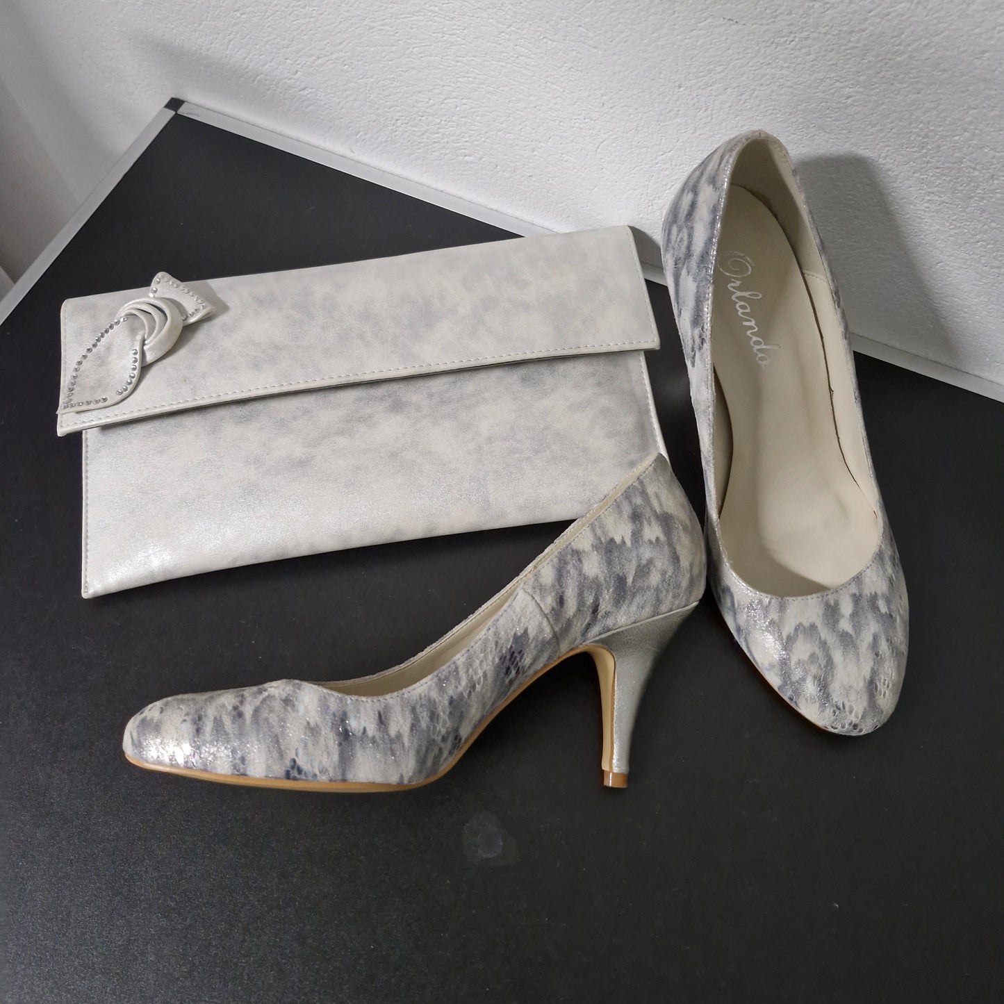 Shoes size 5 & bag