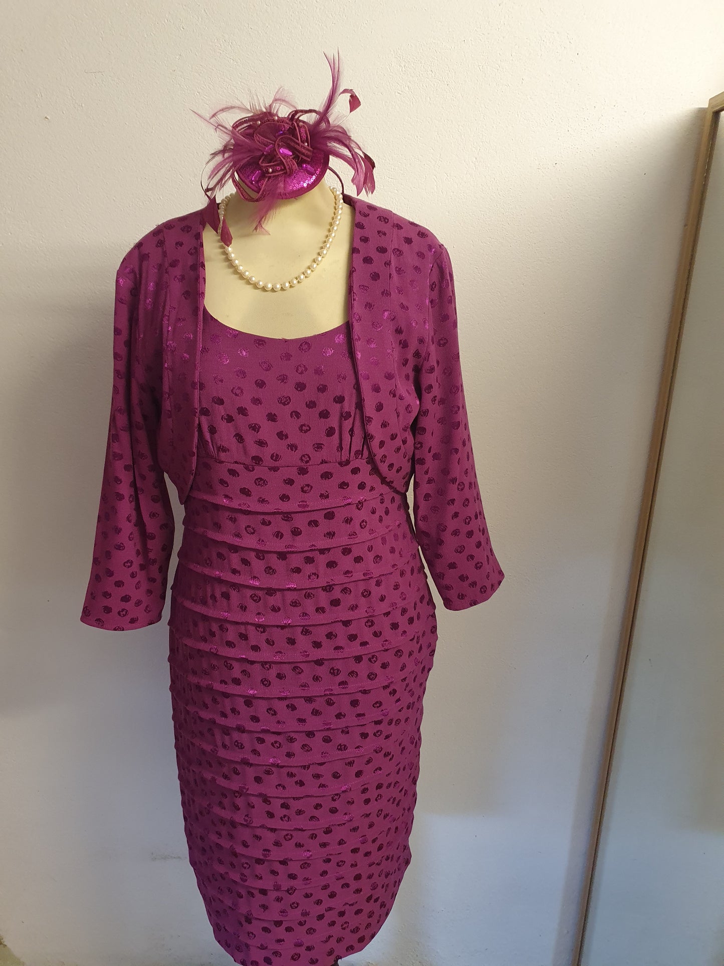 Size 12  sleeveless dress and jacket