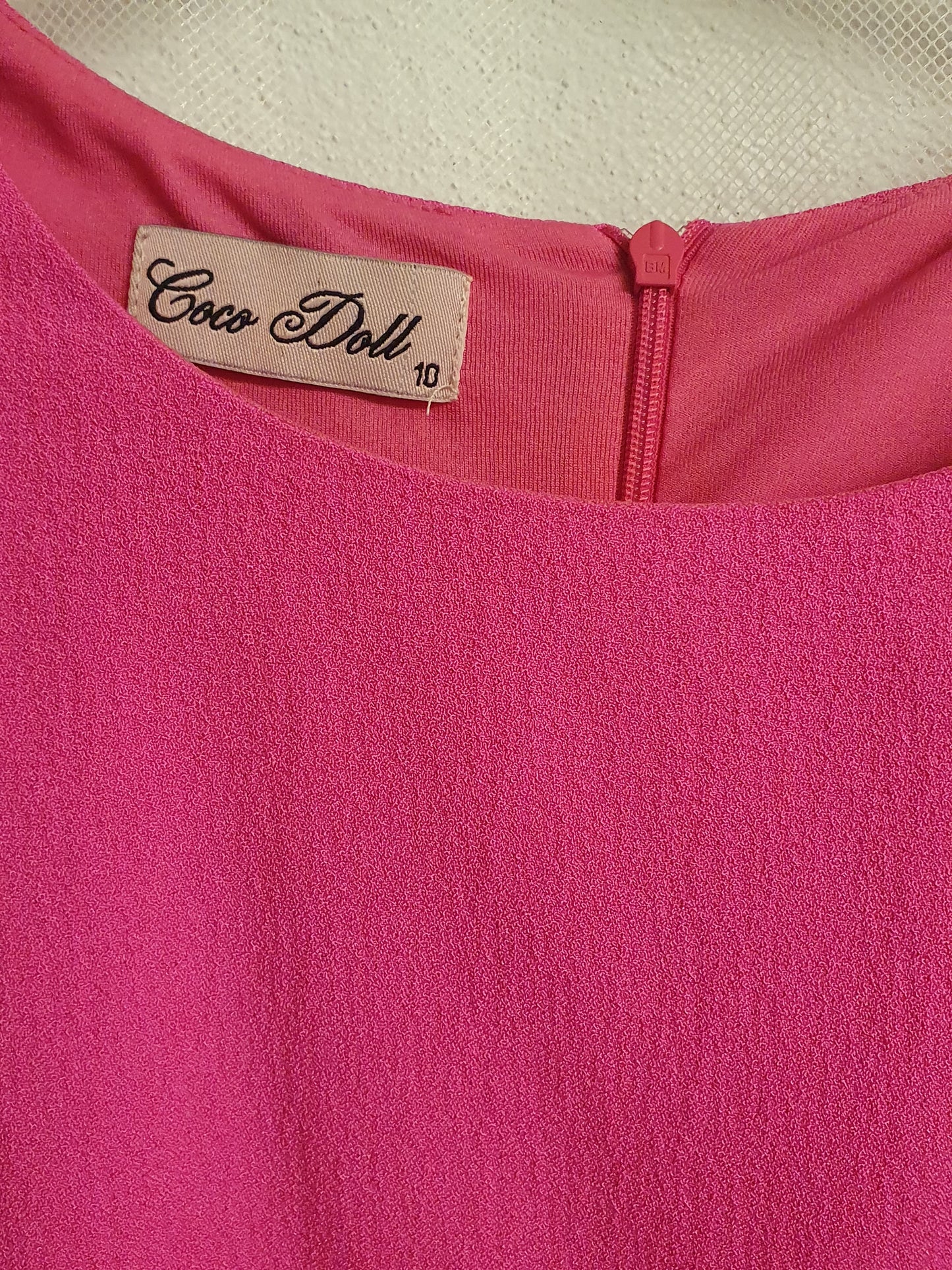 Size 10 Coco doll pink dress