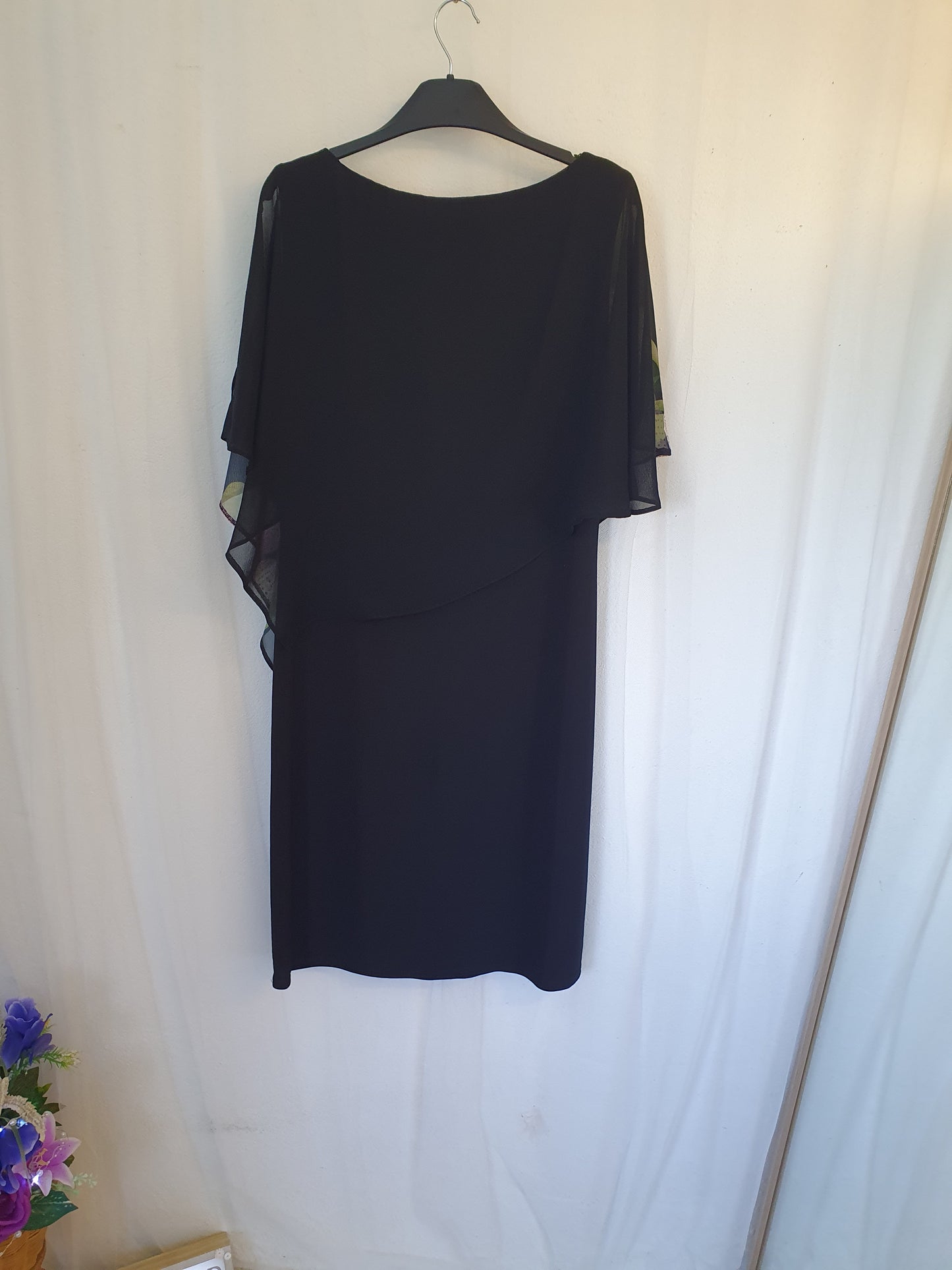 Size 14  cape sleeve dress