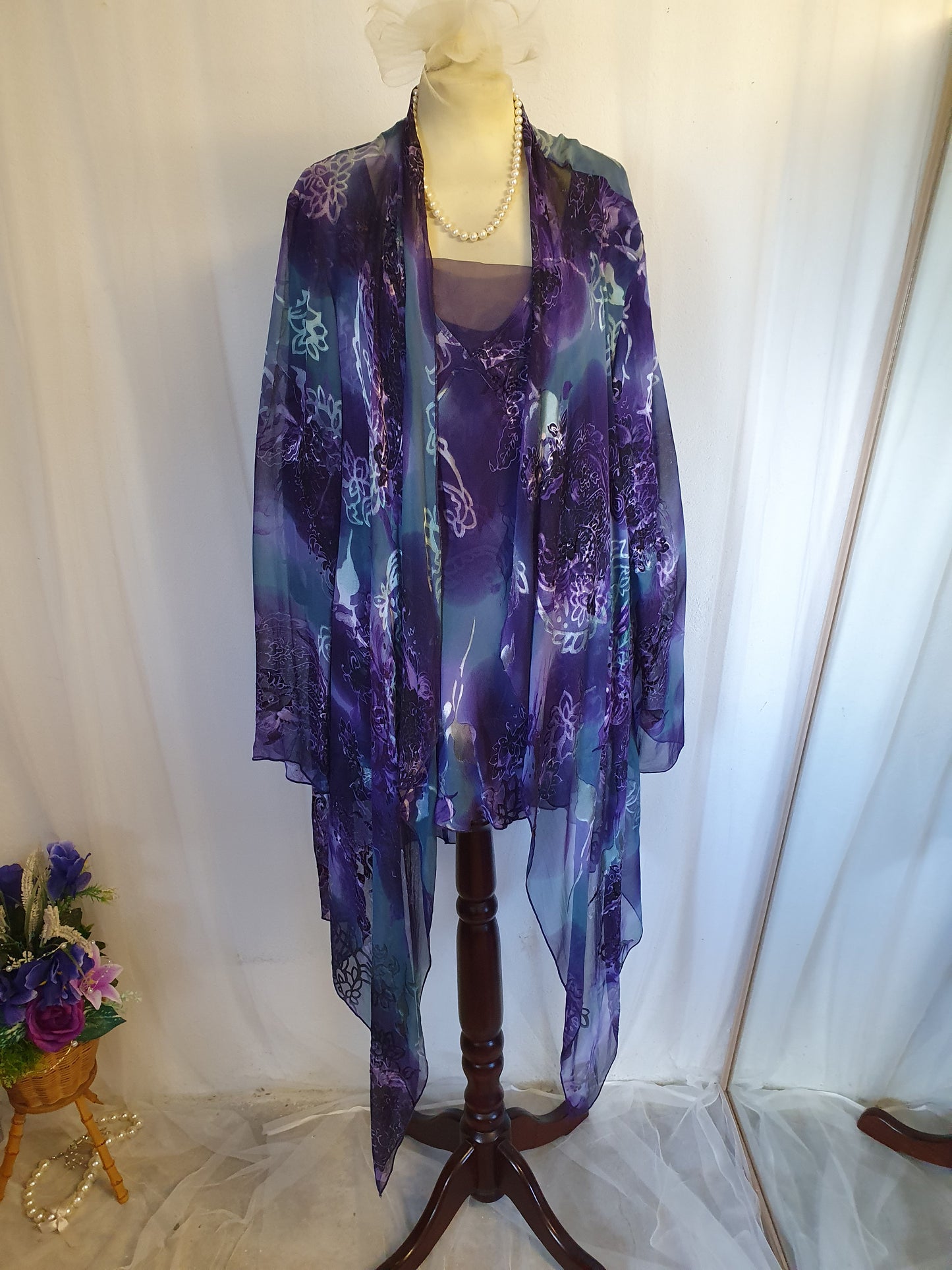 Size 24 Claudia Stevens top & jacket & trousers