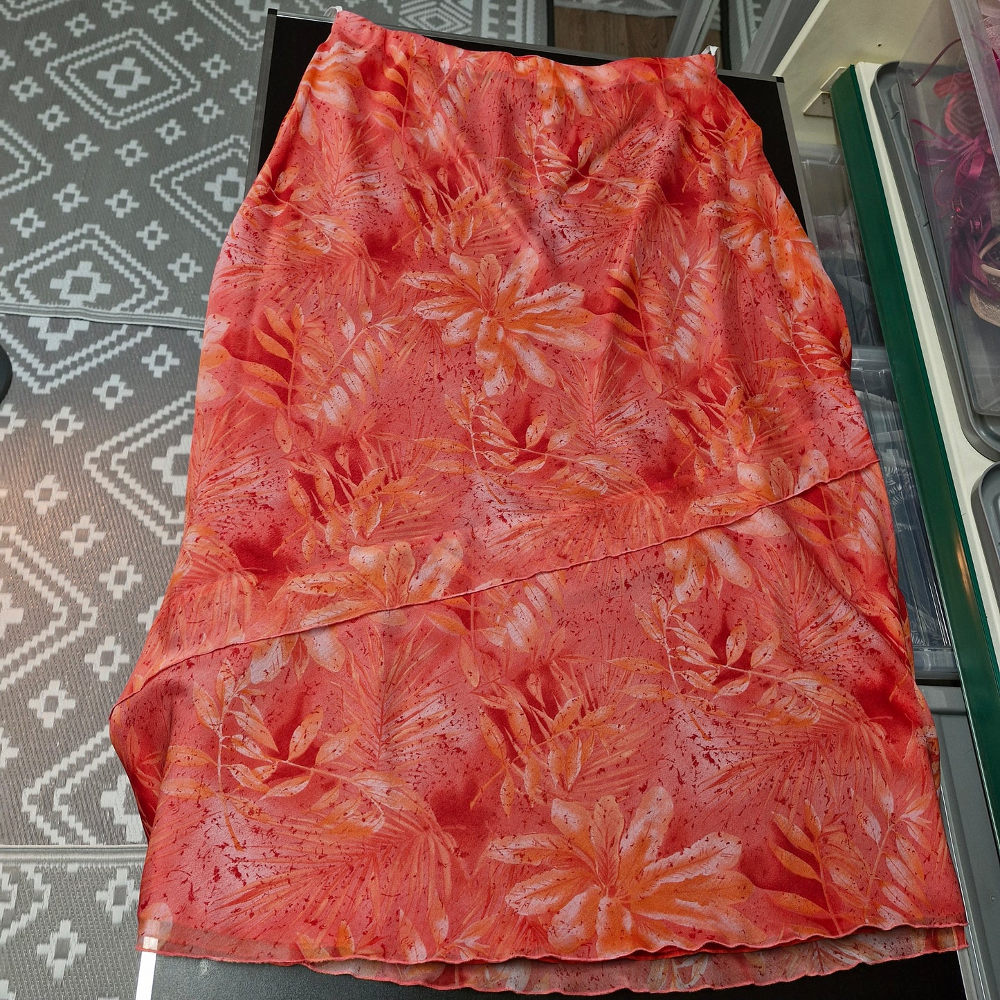 Size 20 top&skirt&scarf