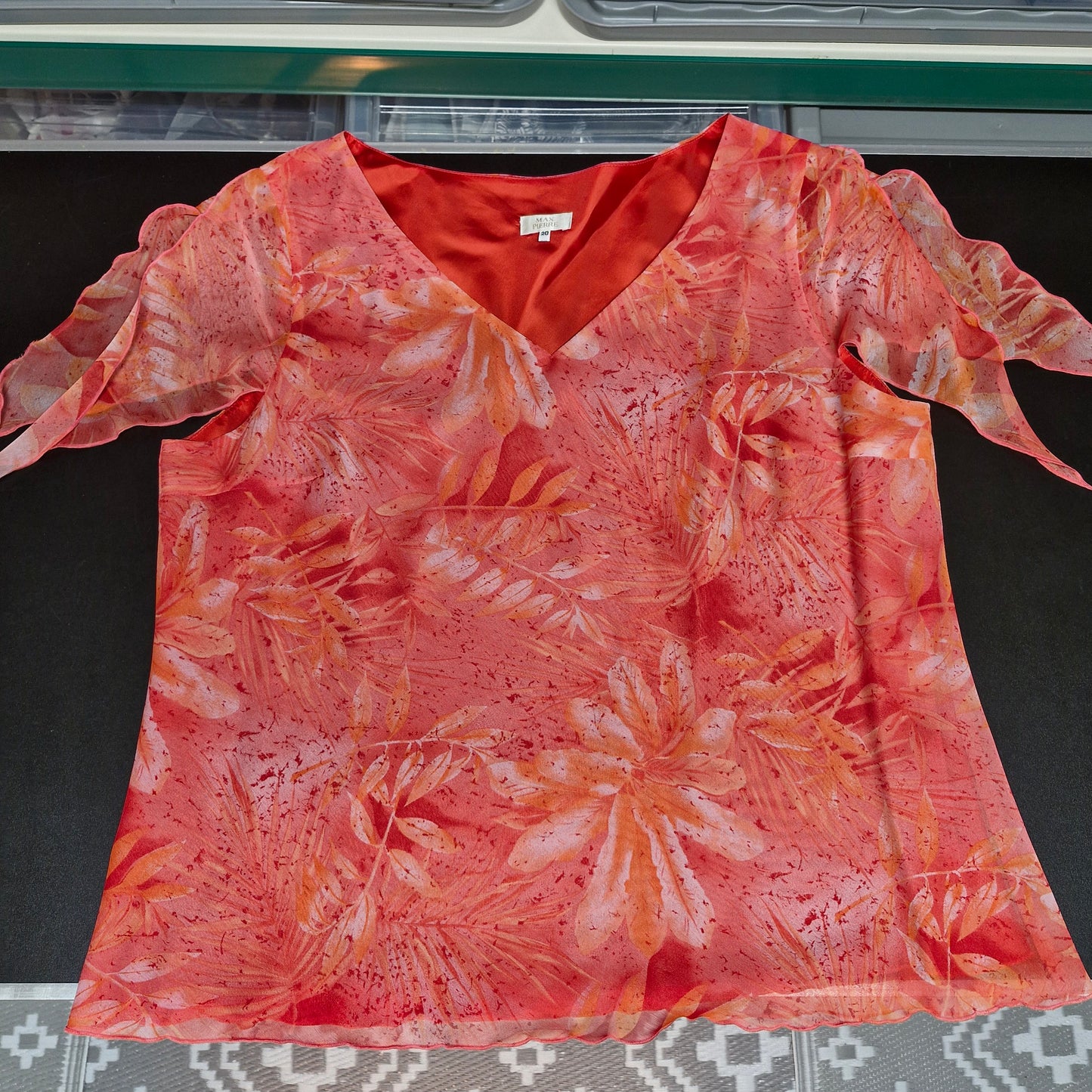 Size 20 top&skirt&scarf