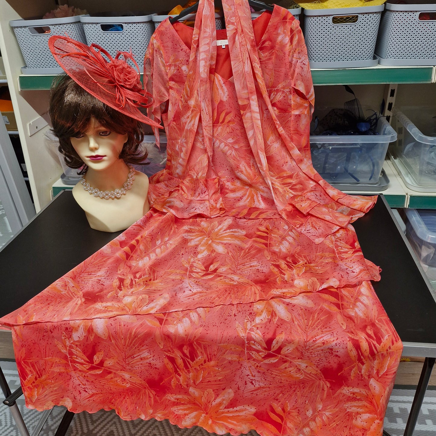 Size 20 top&skirt&scarf