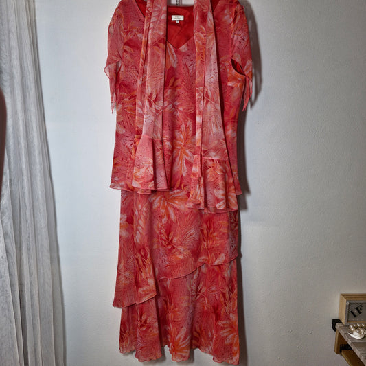 Size 20 top&skirt&scarf