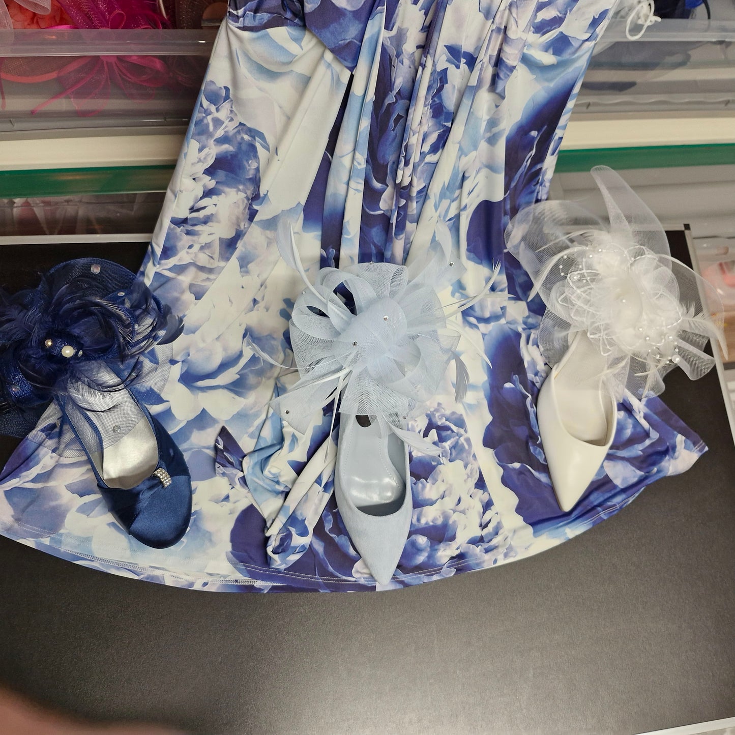 Size 14 dress and white jacket