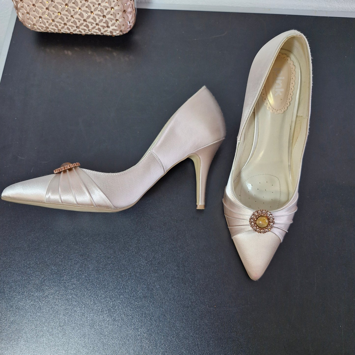 Shoes size 6 and bag