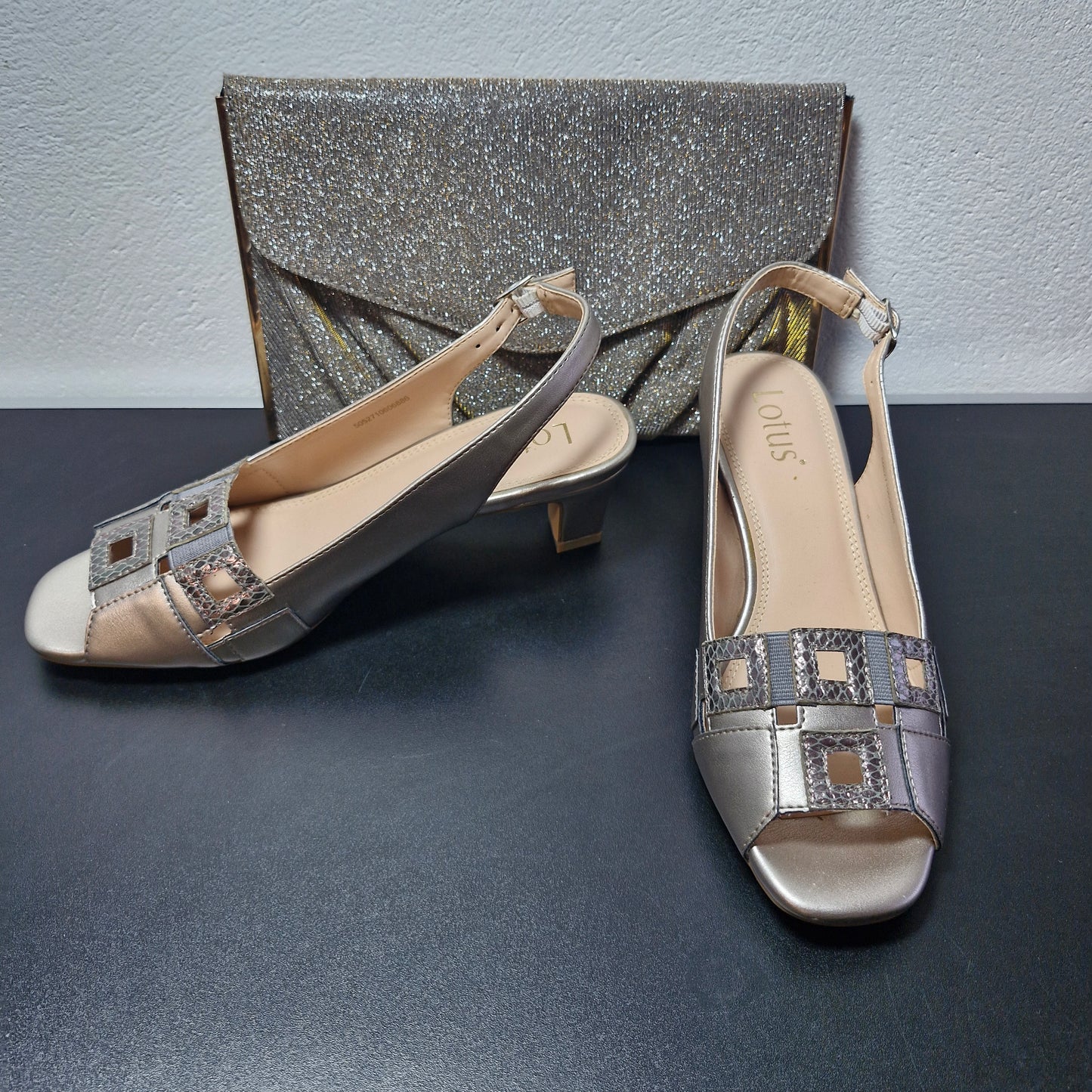 Shoes size 5 & bag