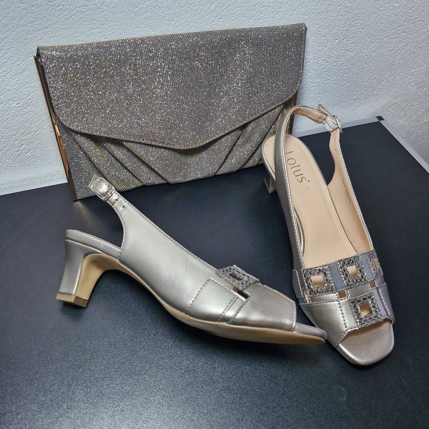 Shoes size 5 & bag