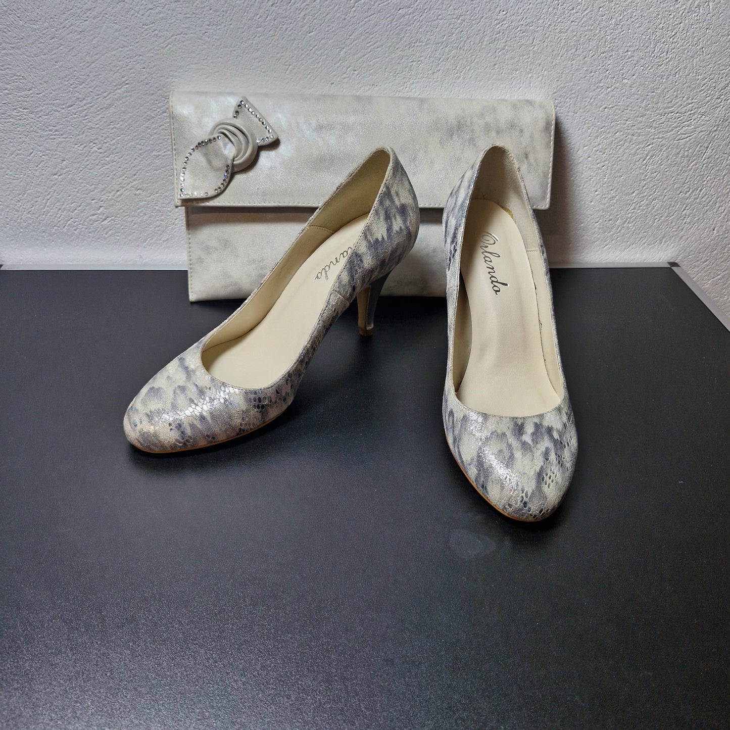 Shoes size 5 & bag