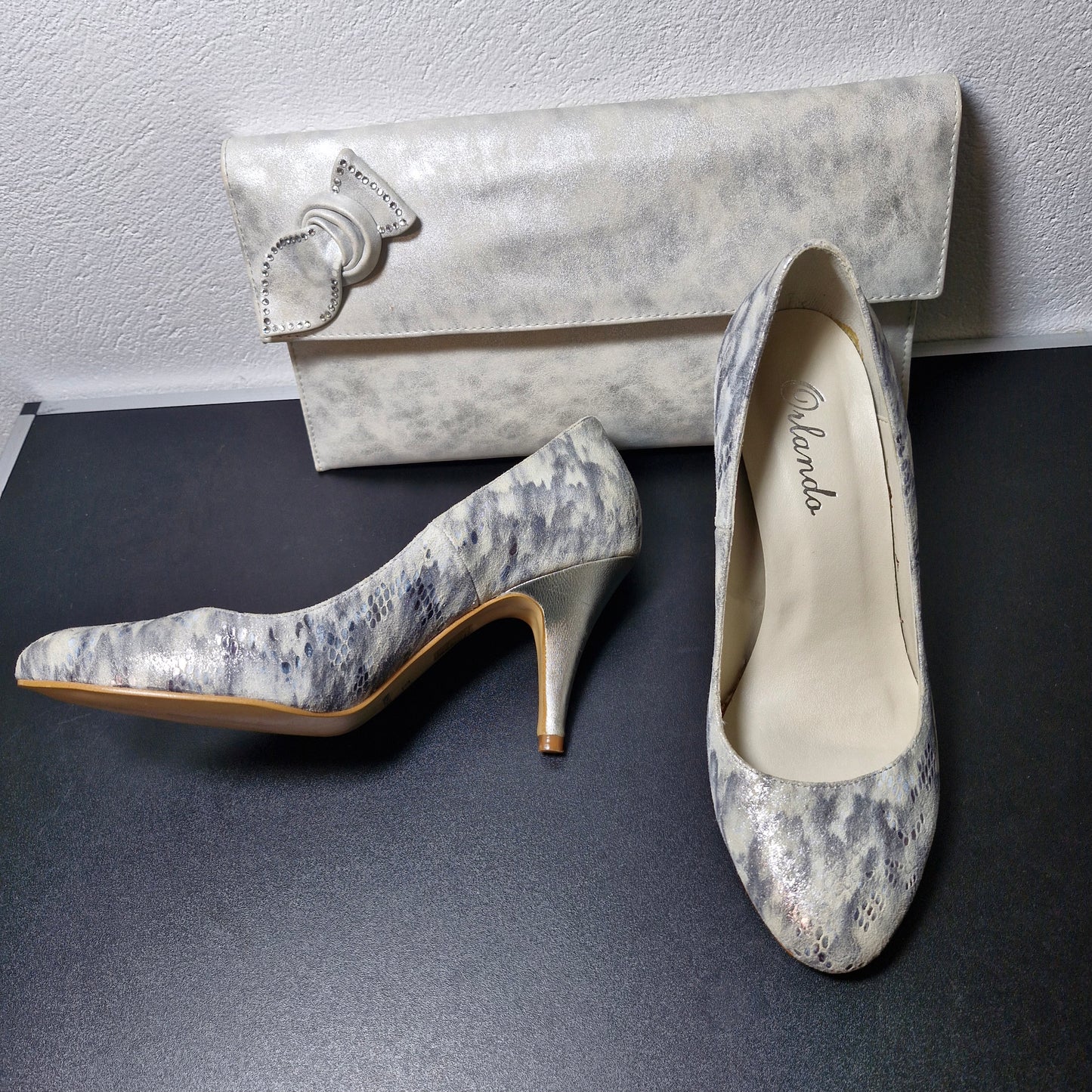 Shoes size 5 & bag