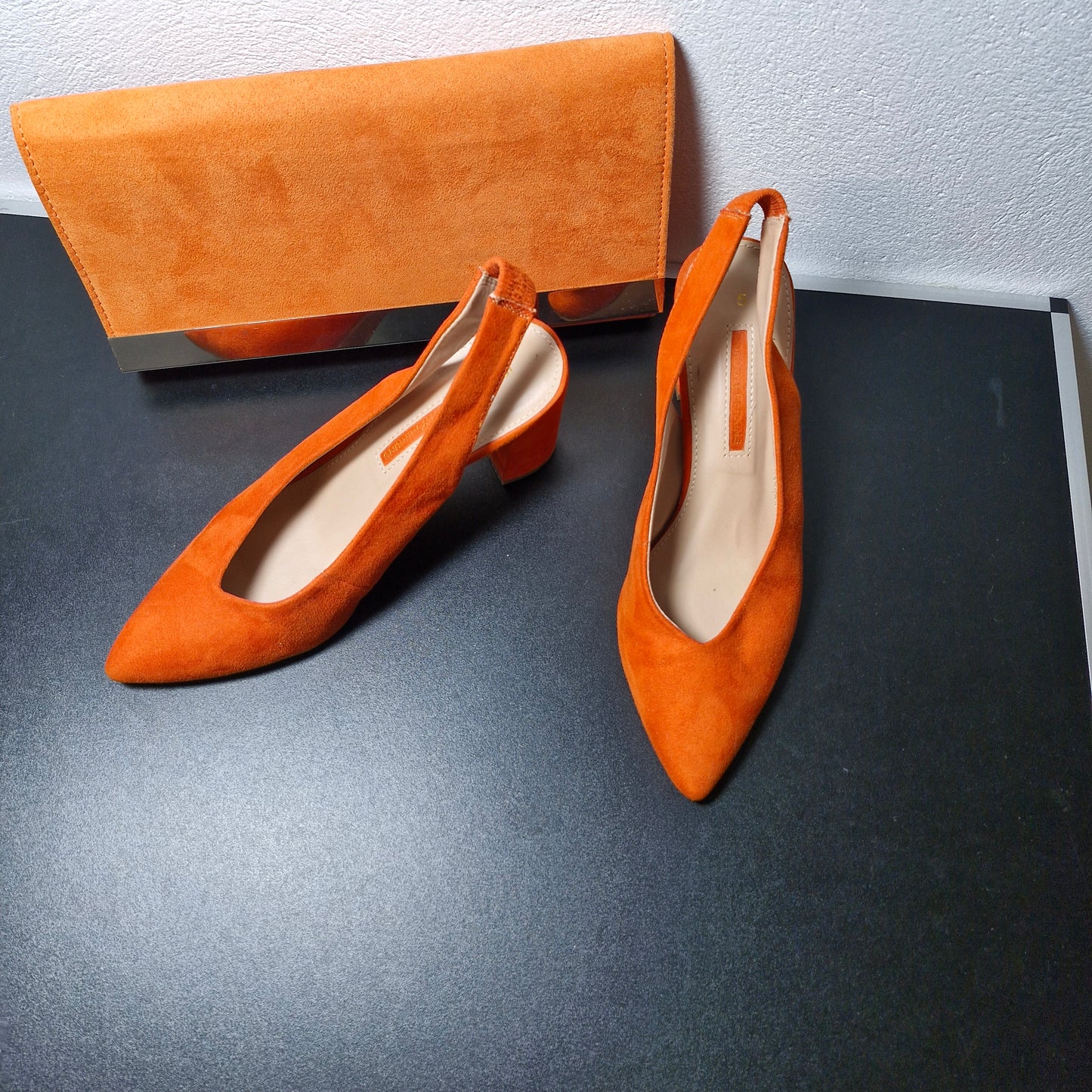 Shoes size 5 & bag