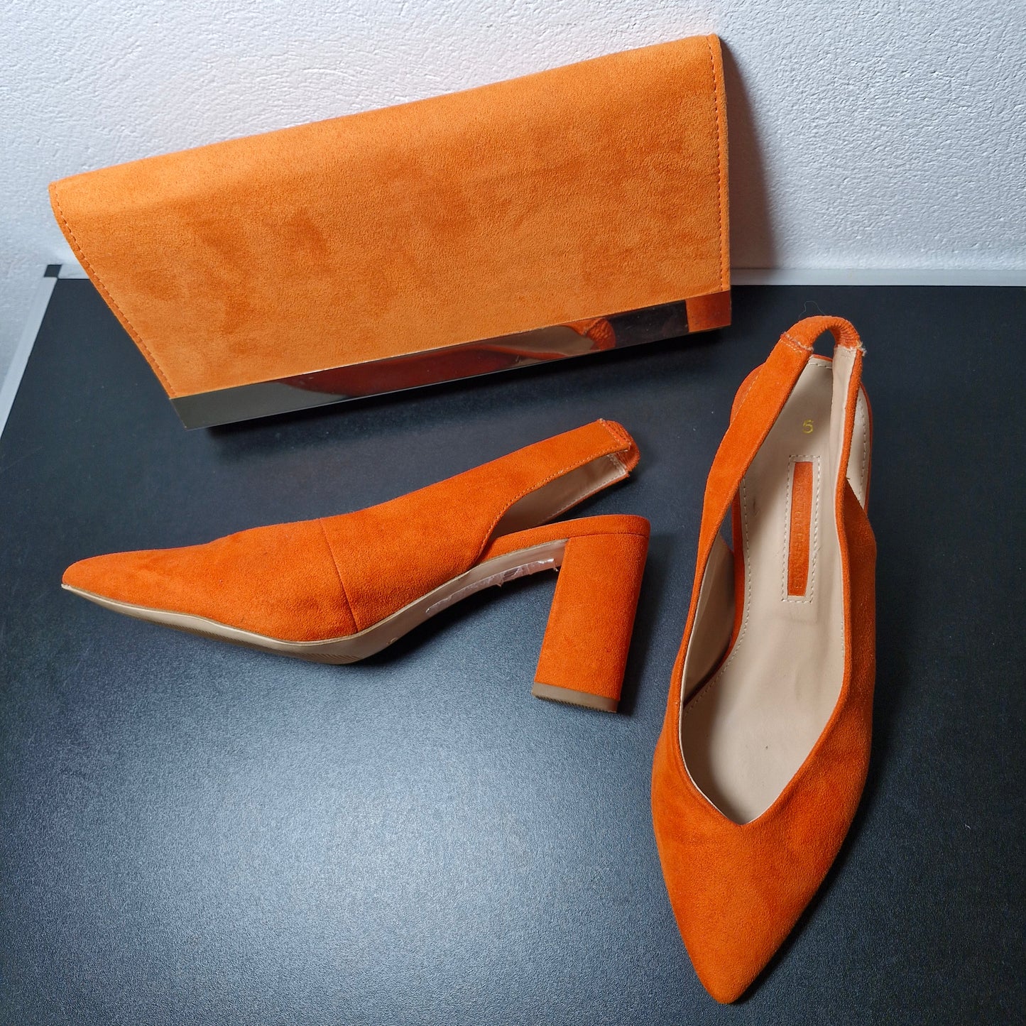 Shoes size 5 & bag
