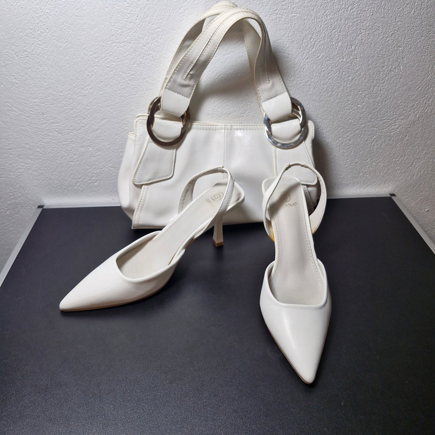 Shoes size 5 & bag
