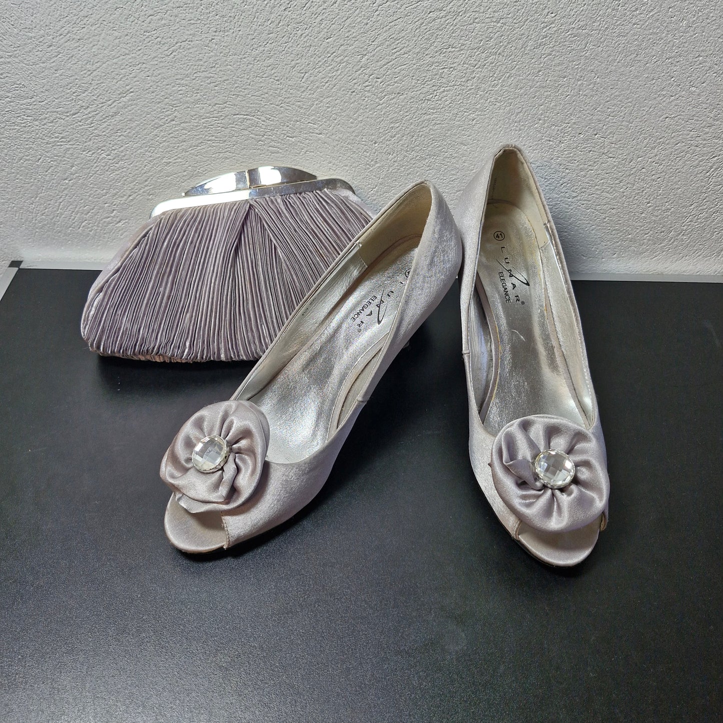 Shoes size 8 & bag