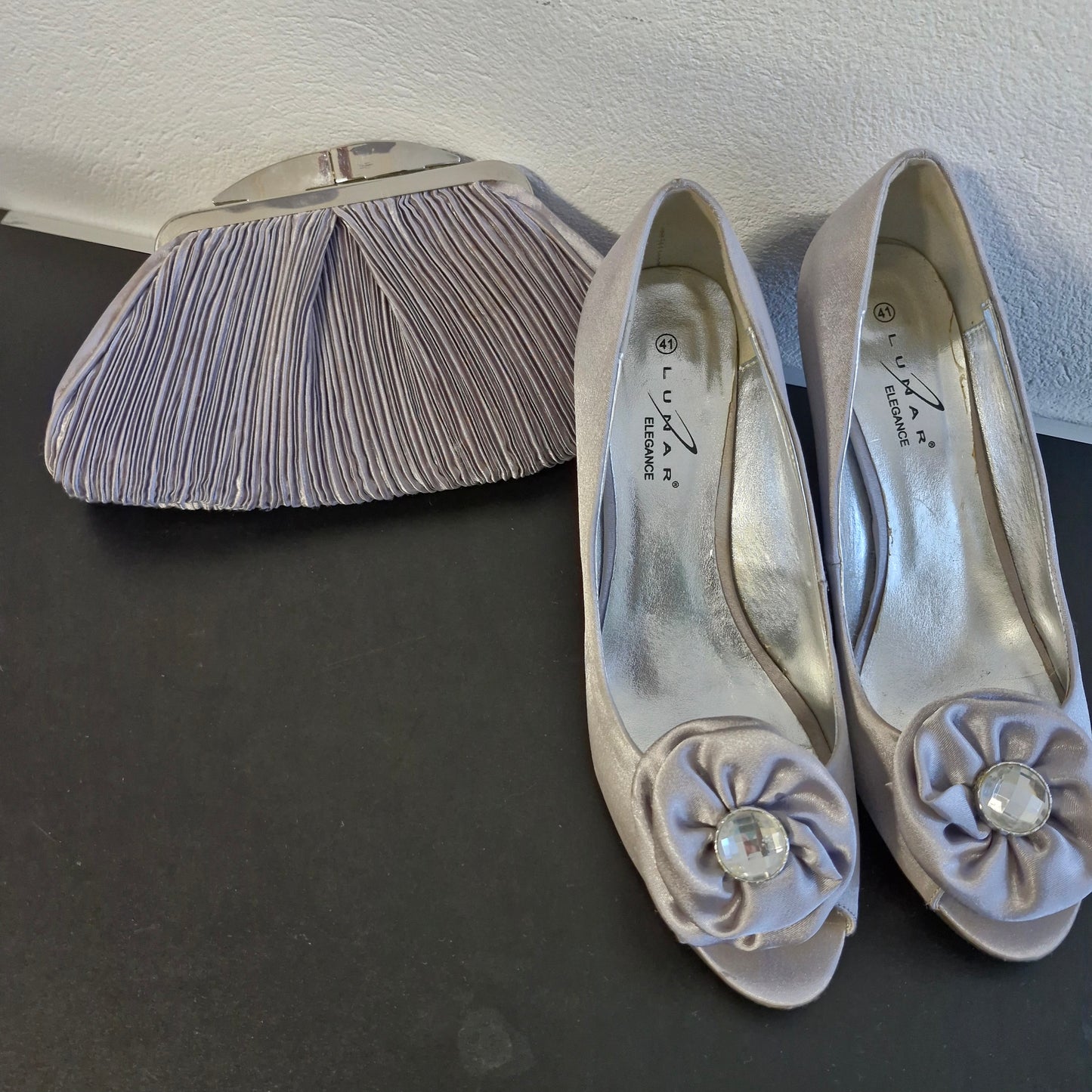 Shoes size 8 & bag