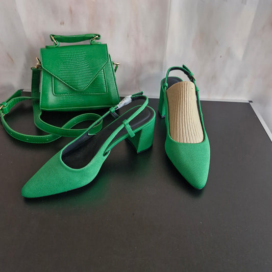 Shoes size 7 and bag