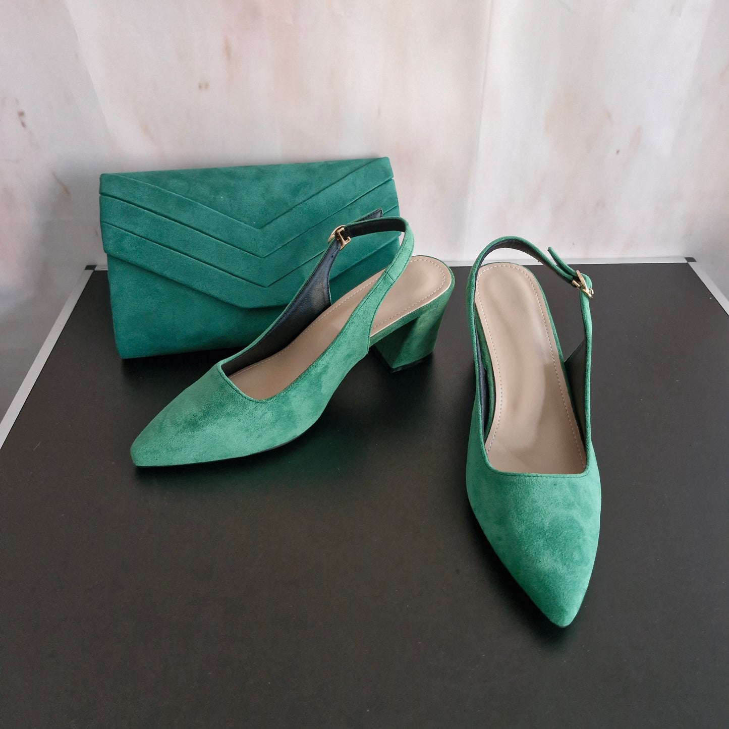 Shoes size 7 and bag