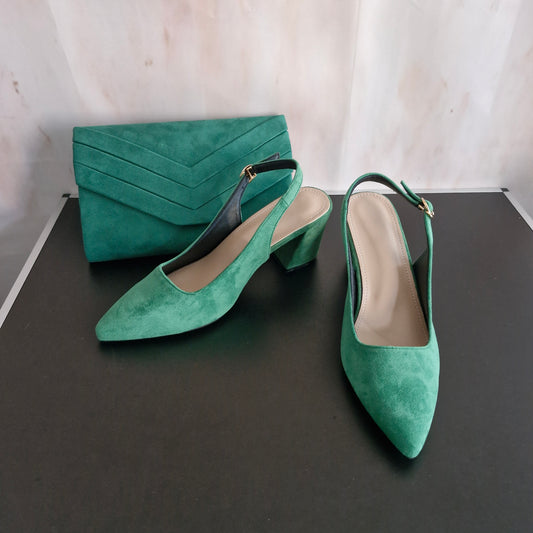 Shoes size 7 and bag