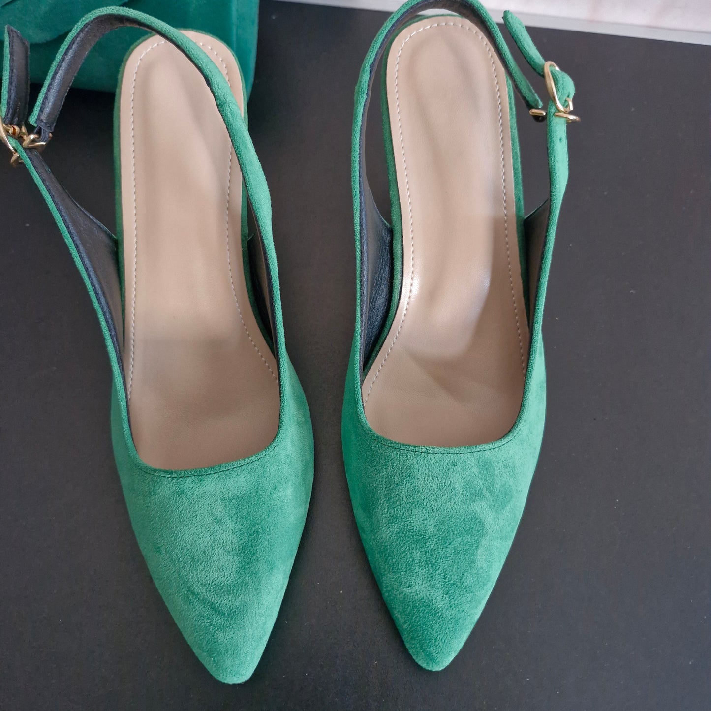 Shoes size 7 and bag